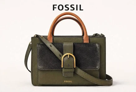 Fossil Women's Wiley Leather Satchel Handbag