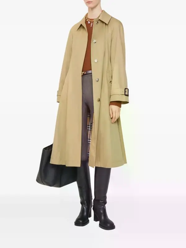 Belted Gabardine Trench Coat
