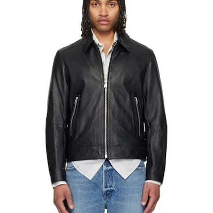 BOSS Mapson Lambskin Leather Jacket