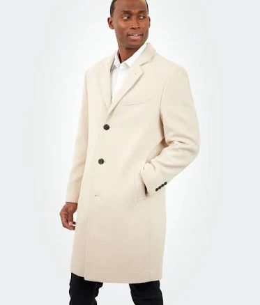 London Fog Men's Signature Wool-Blend Overcoat