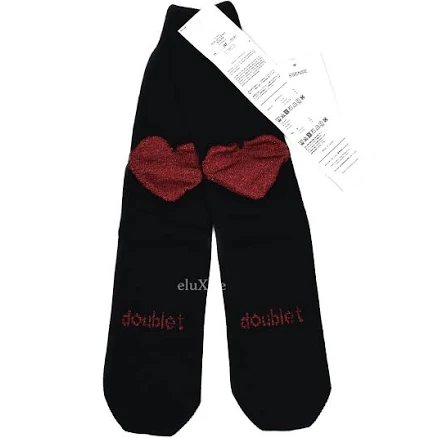 Doublet Pop Up Heart Knit Socks