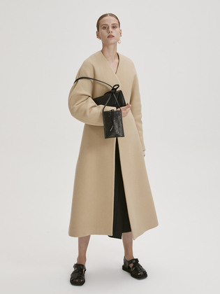 Structured Wool Long Coat