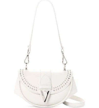 Versace Women's Small Virtus Stud-Embellished Leather Shoulder Bag