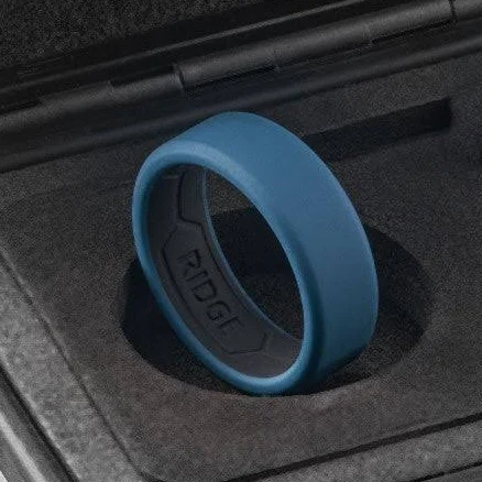Ridge 8mm Silicone Ring Set