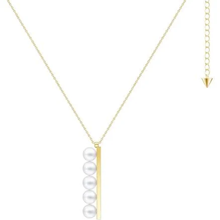 Tasaki 18k Yellow Akoya Pearl Balance Plus Pendant Necklace