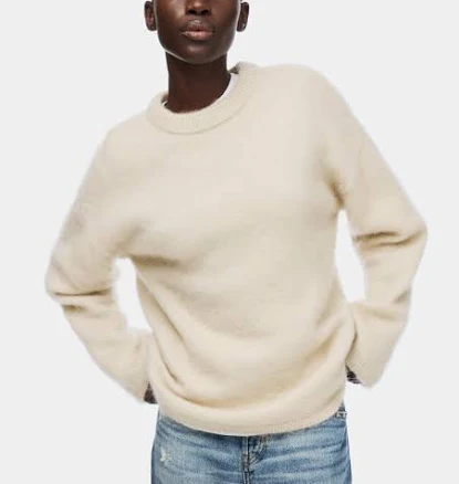 H&M Ladies Oversized Mohair-Blend Sweater
