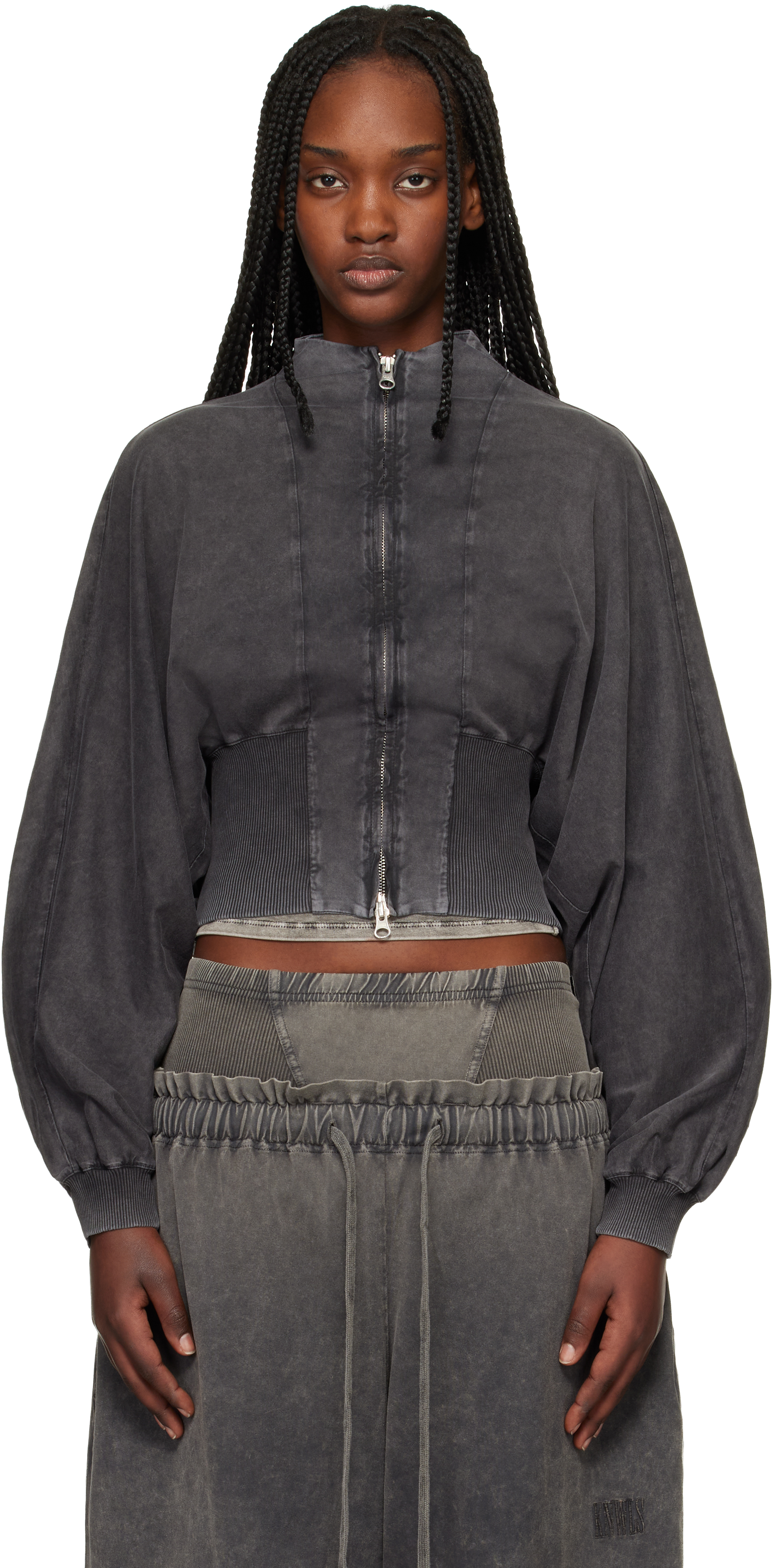 Black Haze Zip-Up Sweatshirt