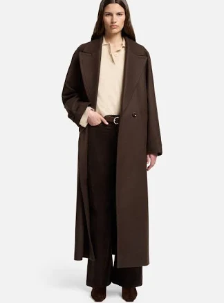 7 For All Mankind Wool Double-Breasted Coat