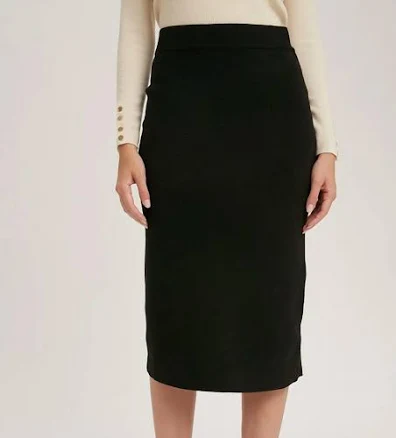 Bluivy H Line Midi Sweater Skirt