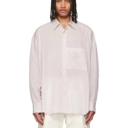 Wooyoungmi Striped Shirt Men Pink
