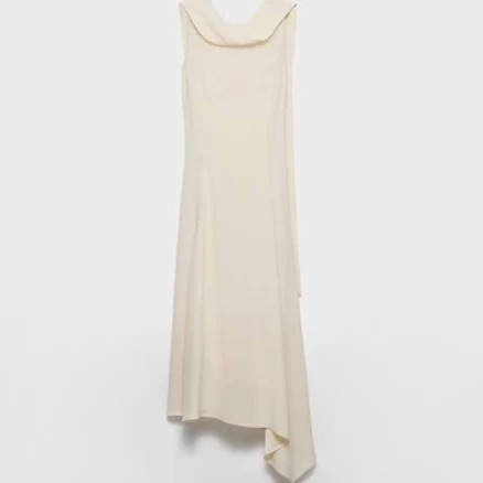 Prada Women's Asymmetrical Satin Crepe Midi Dress