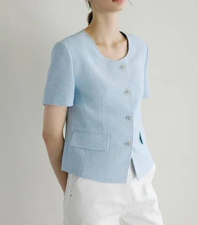 OLIVE des OLIVE Tweed Square Jacket
