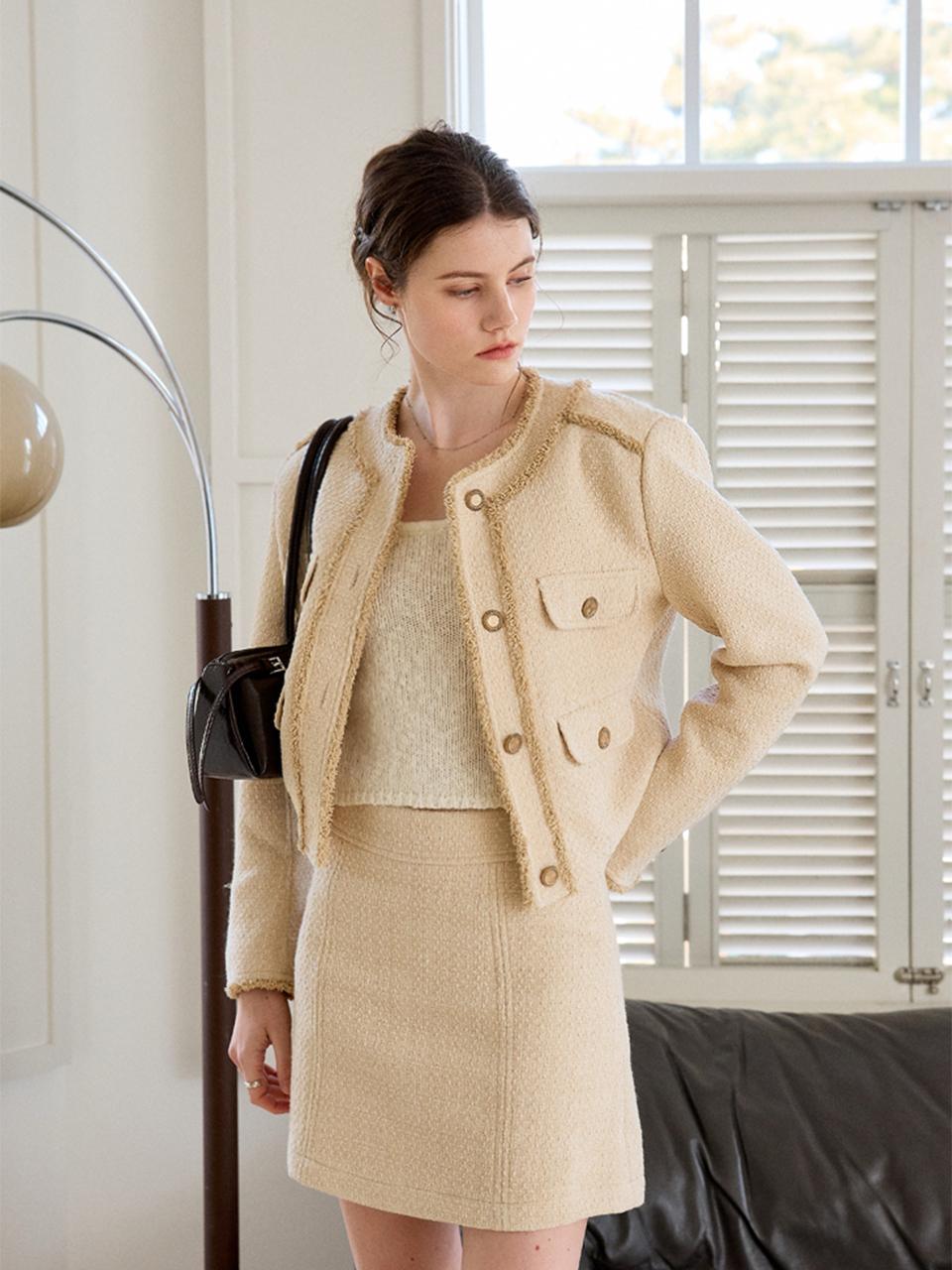 CO Wool Tweed Skirt
