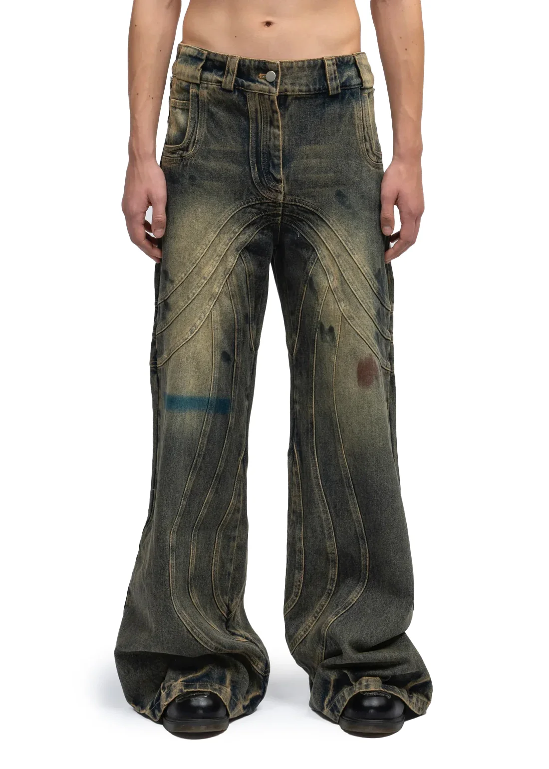 Wave Denim Top