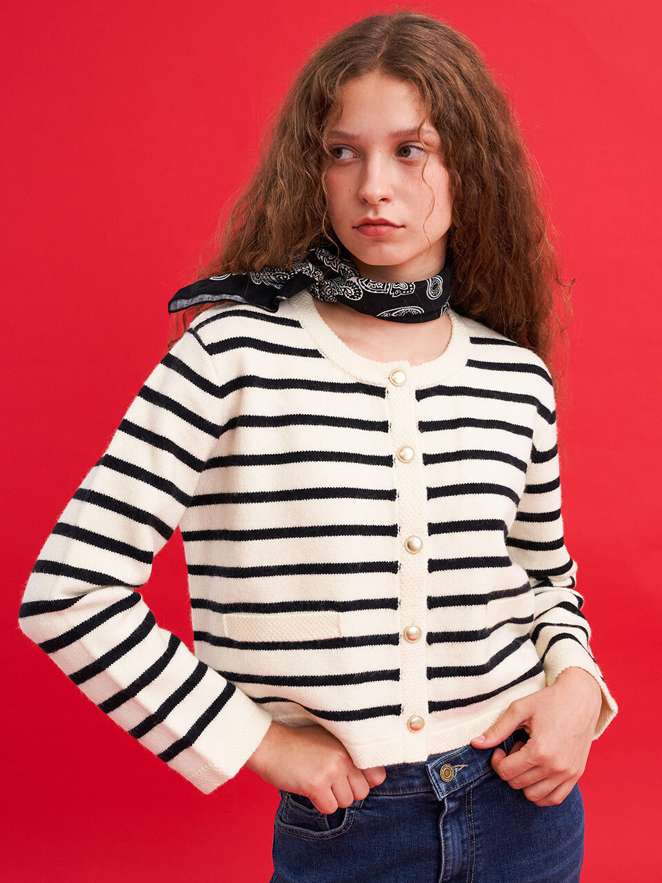 Stripe Cardigan_2 Color