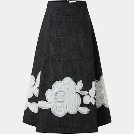 FLORAL ADORNED SKIRT