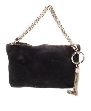 Jimmy Choo Callie Crystal Velvet Shoulder Bag