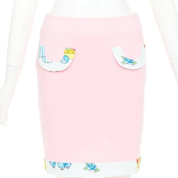 Calico Animals Piquet Mini Skirt