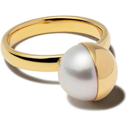 Tasaki 18kt Yellow Gold Arlequin Pearl Ring