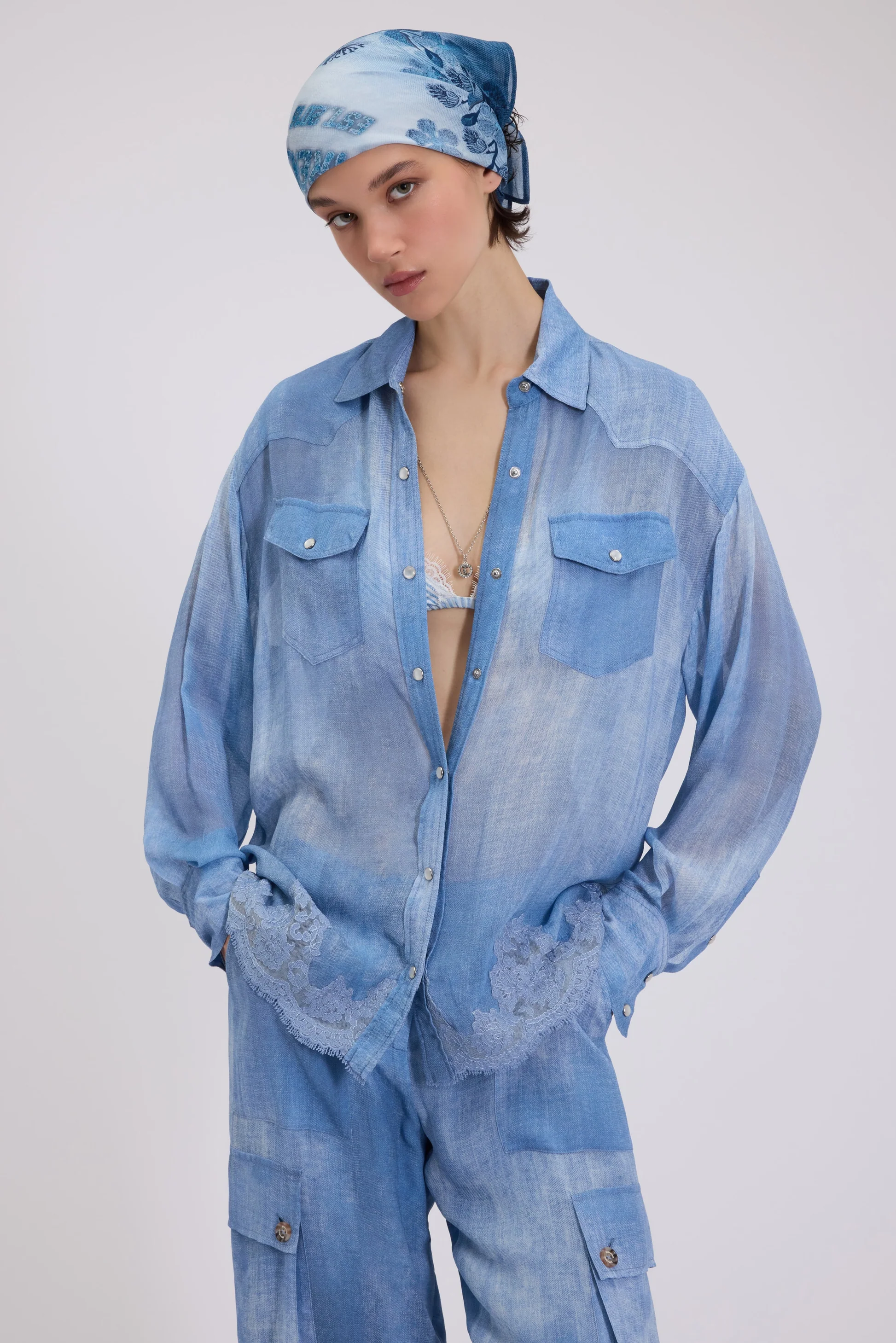Printed Georgette Shirt