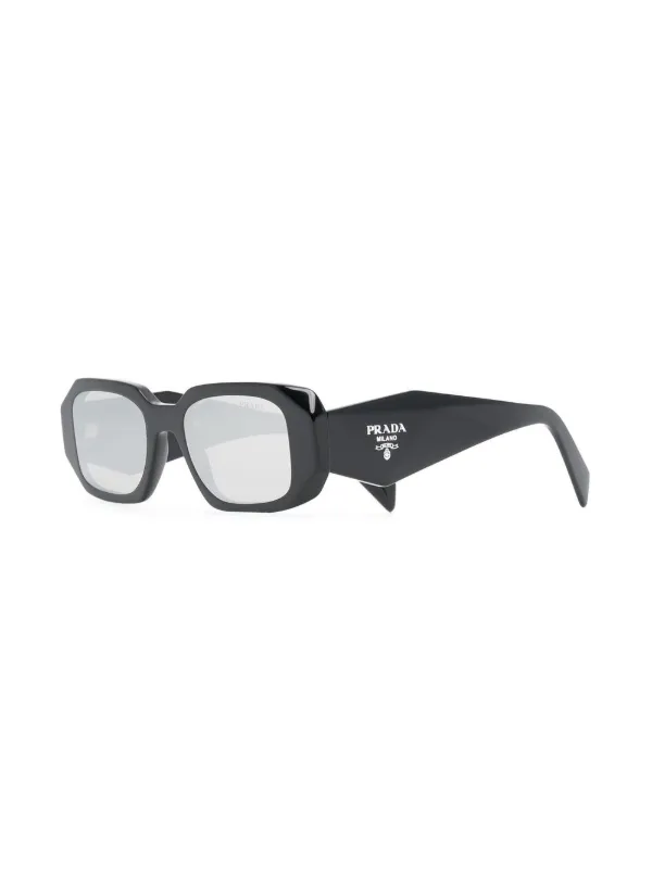 Rectangular-frame Logo Sunglasses