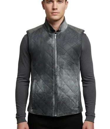 Quilted Leather Vest