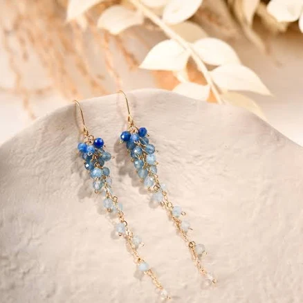 Gold Vermeil Aquamarine Flower Grapes