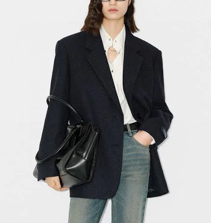 MO&Co. Women's Casual Chic Merino Wool Blazer