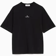 Stone Island Men's Regular-fit T-shirt with Embroidered Logo