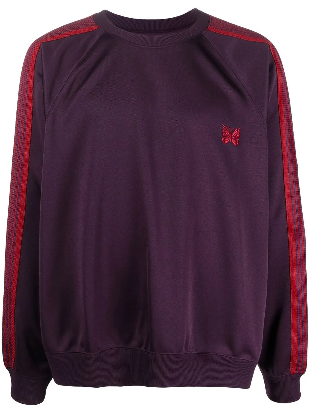 Embroidered-logo Striped Sweatshirt