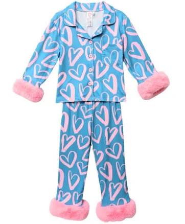 Mommy and Me Love Dream Furry Pajama Set