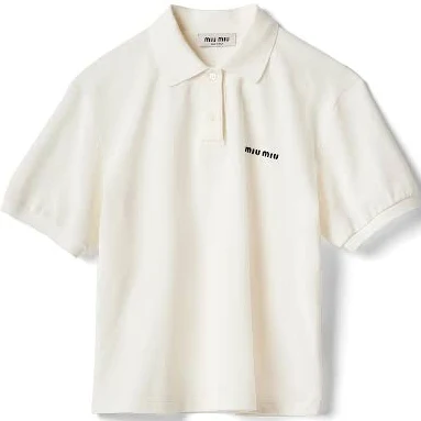 Miu Miu Cotton Piqué Polo Women Shirt