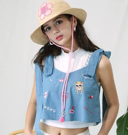 White SANDS Paradise Pink Flower Strap Raffia Hat by W Concept