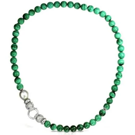 Elle Macpherson Women's Malachite Pearl Necklace
