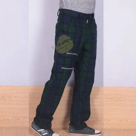 Acrylic Wool 16Oz Tartan Cargo Pant - Stylish & Functional