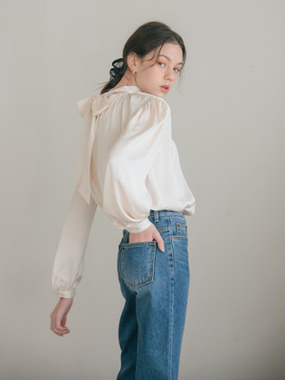 Elegant Back Tie Blouse