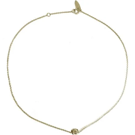TINY ROSE CHOKER 14k Gold Plate