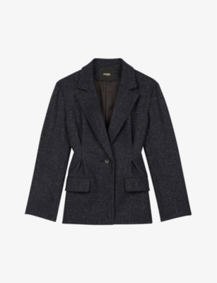 MAJE - Varri wool-blend checked blazer