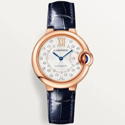 Ballon Bleu de Cartier 36MM Rose Gold Diamonds Watch (WGBB0053)