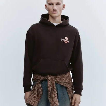H&M Men's Relaxed-Fit Blooms Hoodie