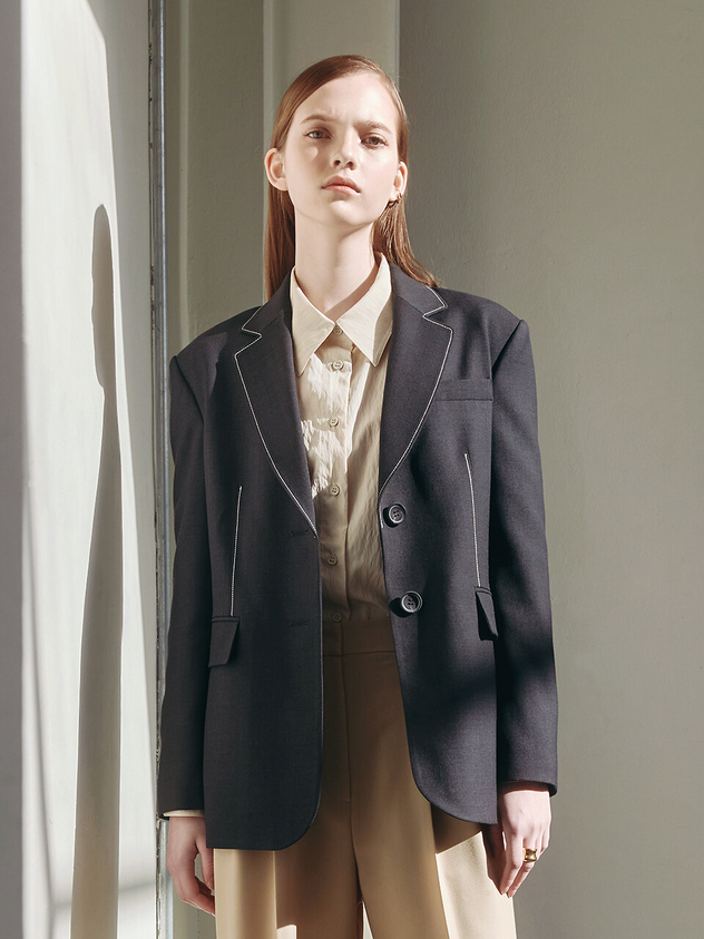 Oversized Twill Jacket
