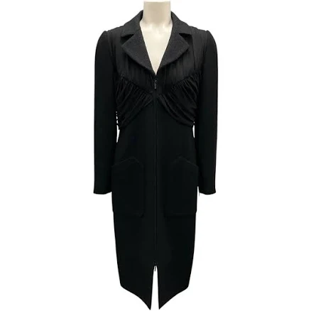 CHANEL Métiers d’Art Collection Ruched Wool Tweed Coat