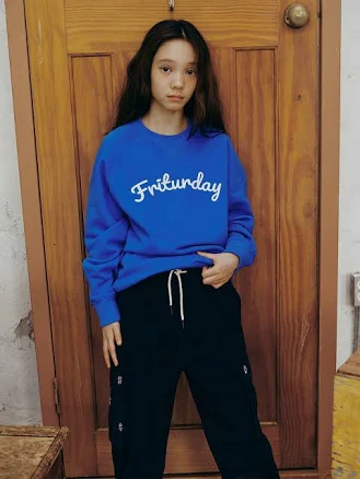 KIDS The FRITURDAY Sweatshirts Blue_FK243MT01