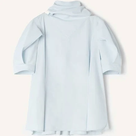 Lanvin Women's Cotton Poplin Scarf Top