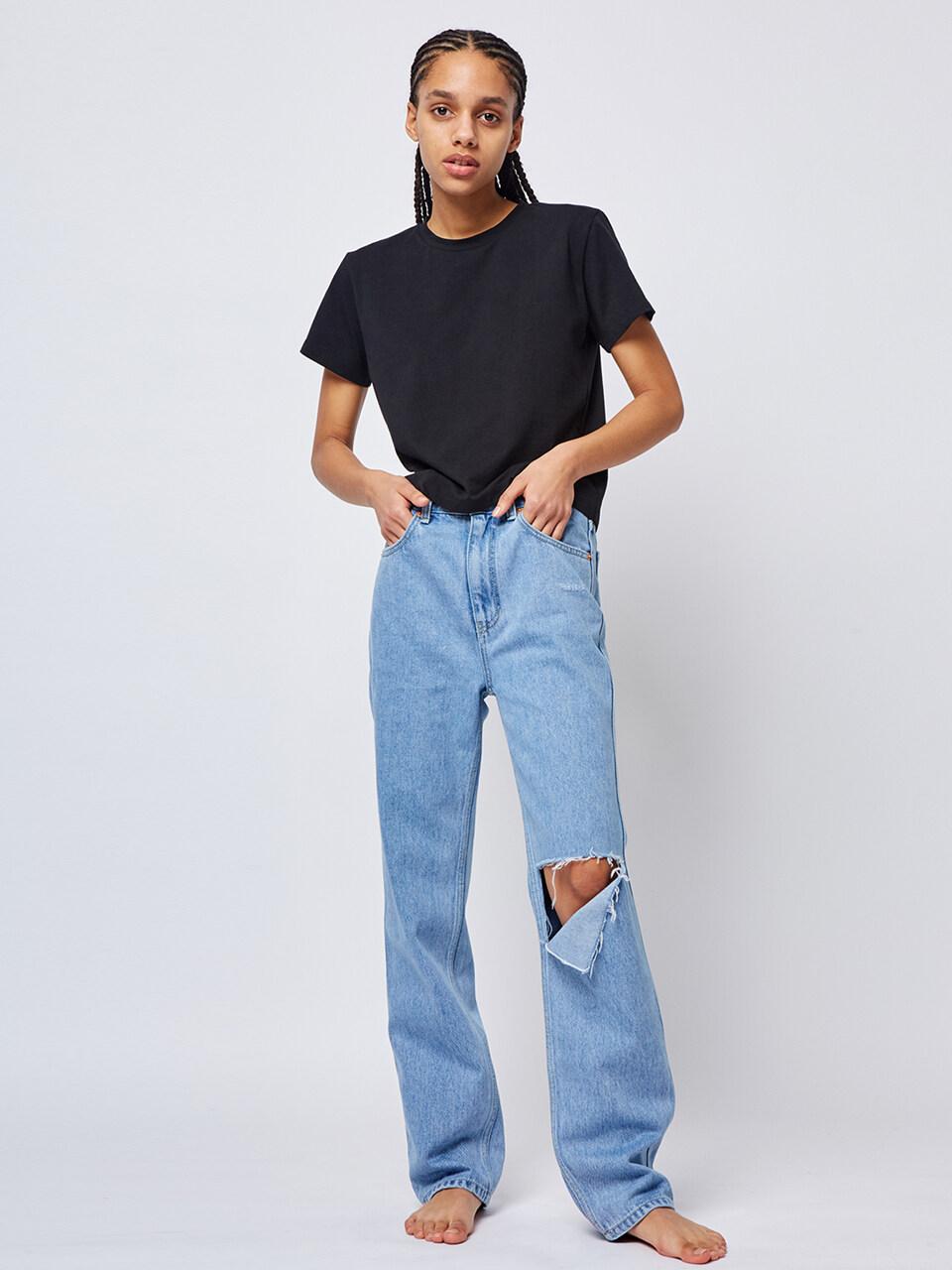 Straight Denim Pants