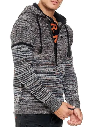 Modern Men's Knit Half-Zip Hoodie