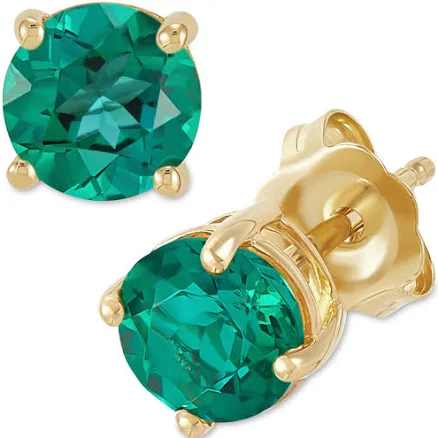 Macy's Birthstone Stud Earrings in 14k Gold or 14k White Gold