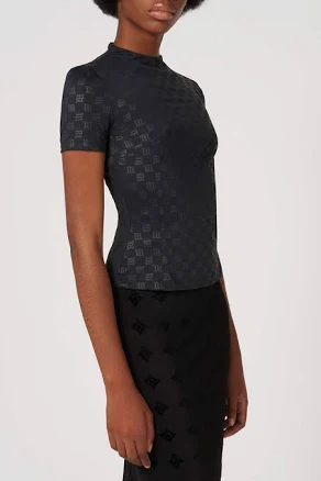 MISBHV Monogram Print Fitted T-shirt Black / XS
