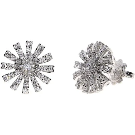 Damiani Margherita Earrings in White Gold