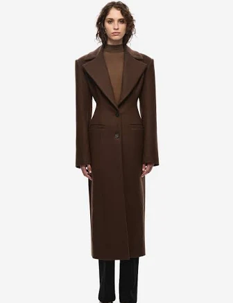 MISHA Hourglass Tailored Wool Coat
